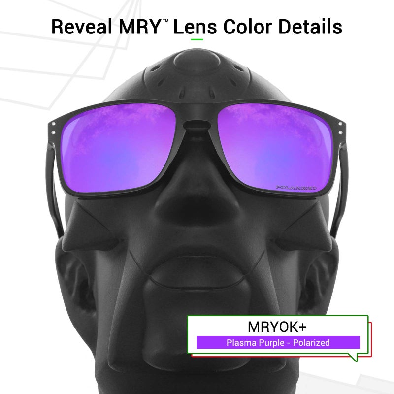 Mryok+ Polarized Replacement Lenses for Oakley Holbrook OO9102 - Plasma Purple - Image 3